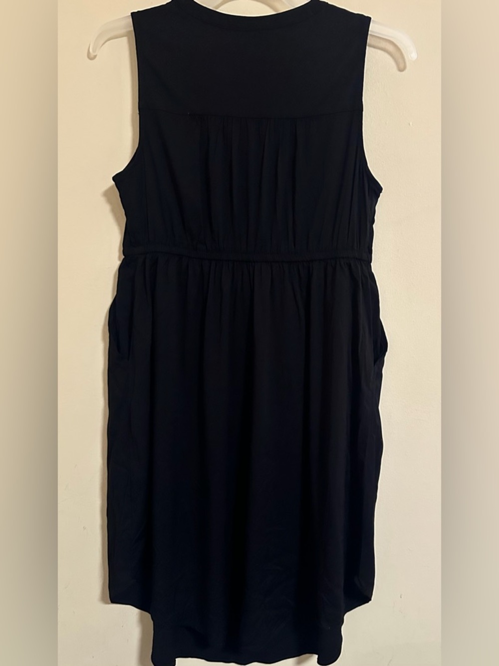 NWOT Torrid Mini Stretch Challis Lace Up Detail Shirt Dress Black Size 00 M/L - Picture 9 of 12
